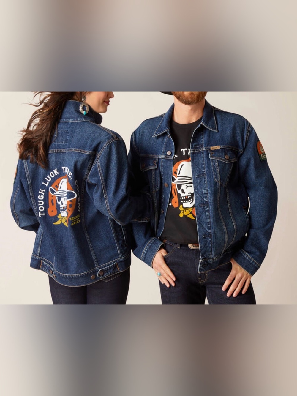 Ariat X Sendero Limited Edition Trucker Jacket Dark Wash - Size XL
